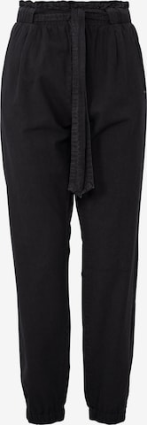 Oxmo Loose fit Pleat-Front Pants 'Lennja' in Black: front