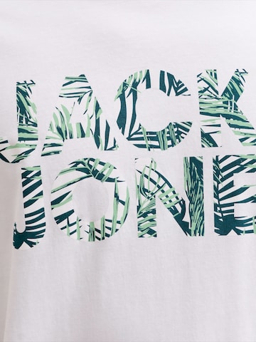 JACK & JONES Koszulka 'JJEJEFF' w kolorze biały