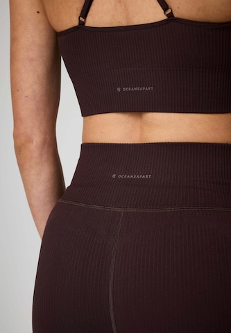 OCEANSAPART Kitsas Spordipüksid 'Maya', värv pruun