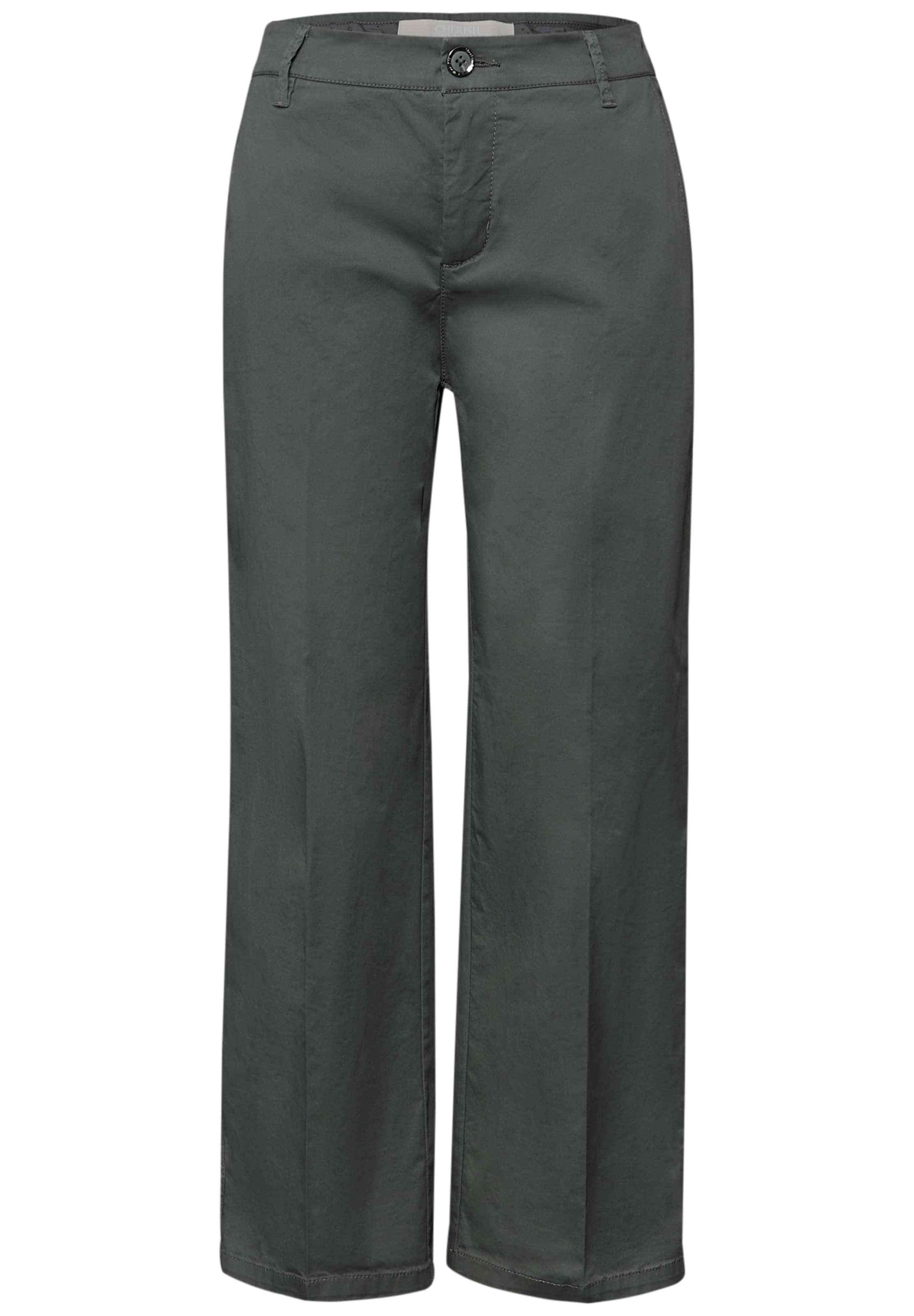 STREET ONE Pleated Pants in Green: front