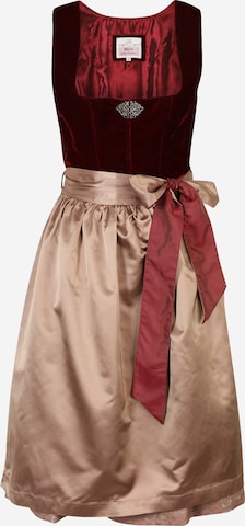 Dirndl 'Fenja' di MARJO in rosso: frontale