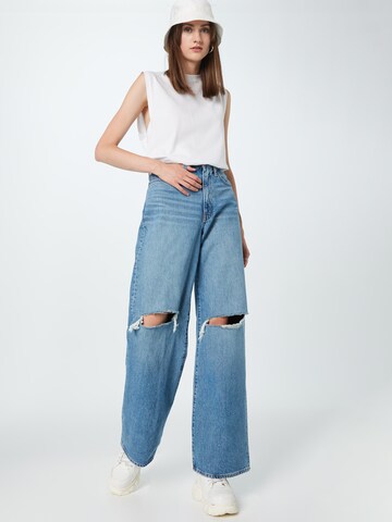 Madewell - Perna larga Calças de ganga em azul