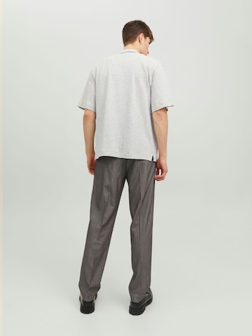 JACK & JONES Comfort fit Button Up Shirt in Grey