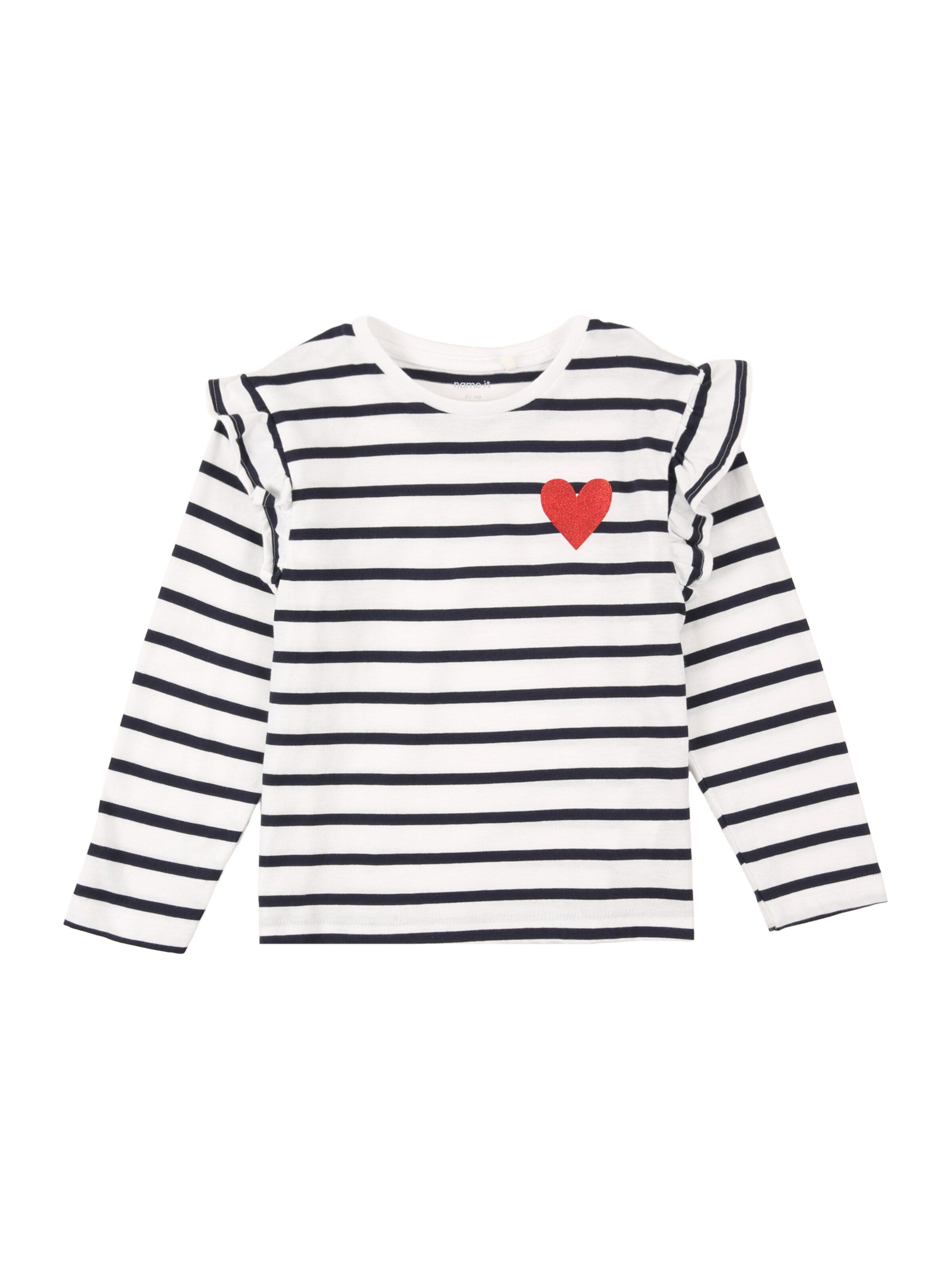 Tricou de la NAME IT pe alb: față