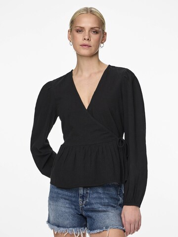 PIECES Bluse 'Milla' in Schwarz: Vorderseite