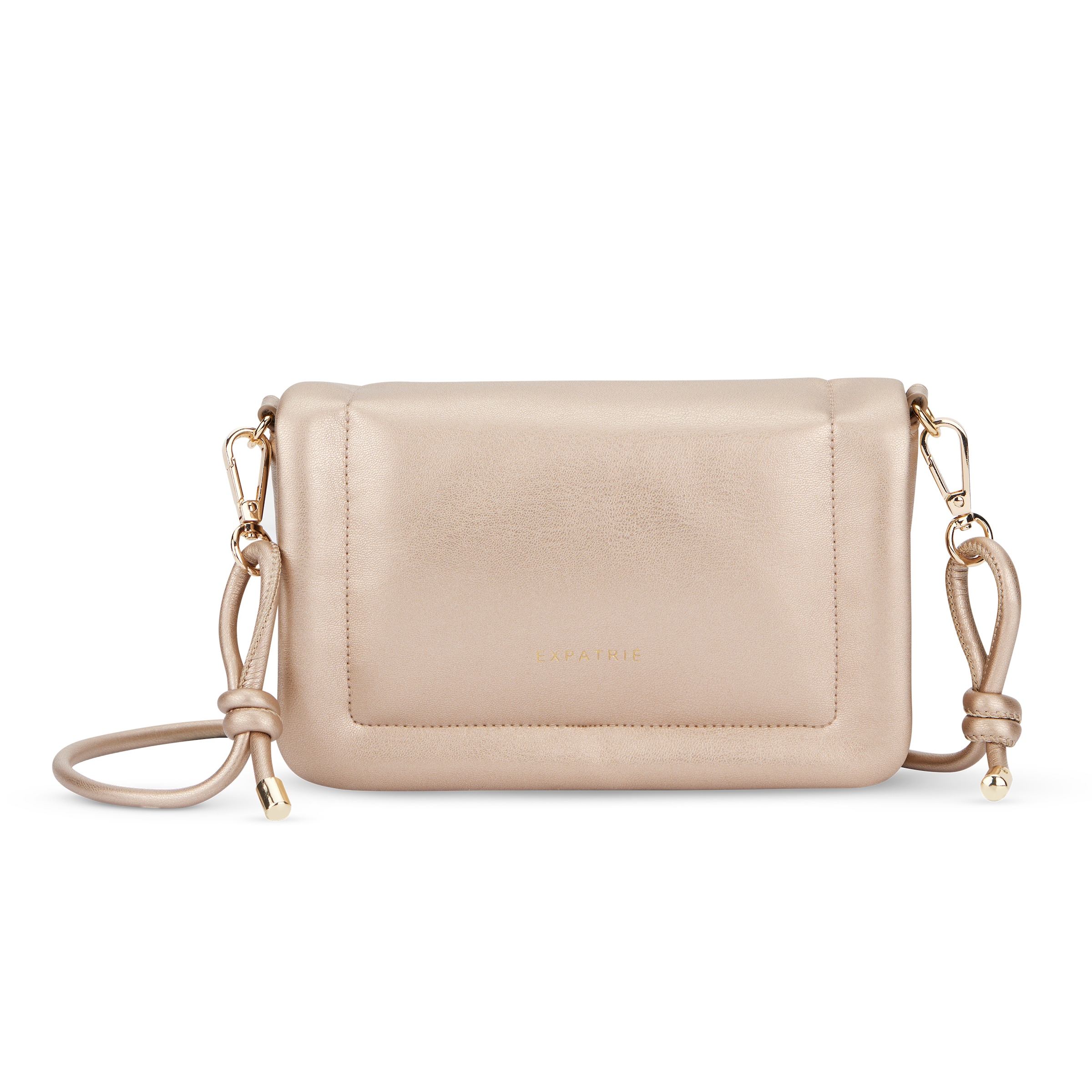 Expatrié Crossbody bag 'Zoe Small' in Gold: front