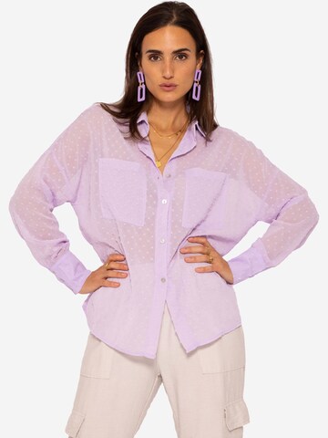 SASSYCLASSY Blouse in Purple: front