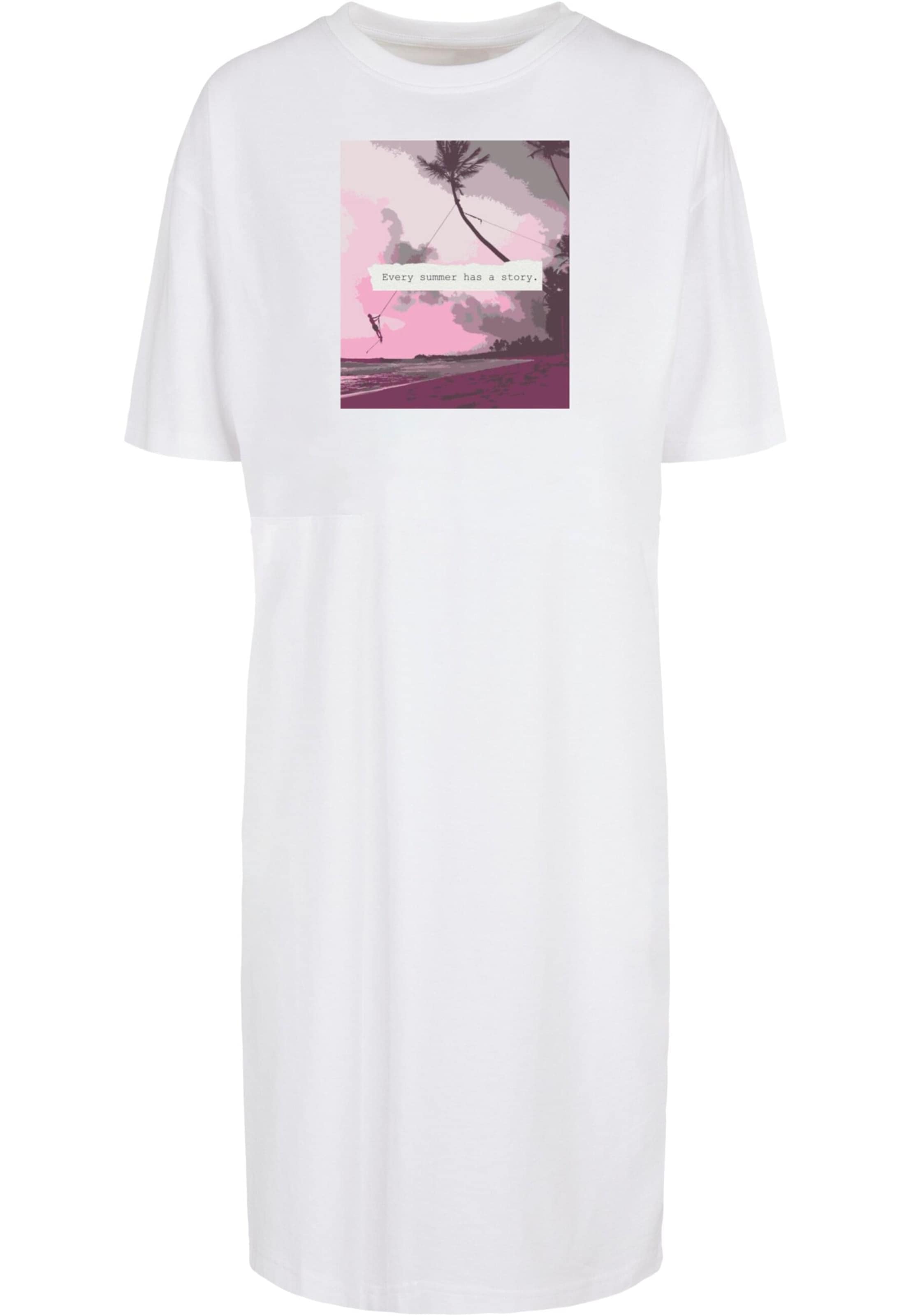 Merchcode Jurk 'Summer - Every summer has a story' in Wit: voorkant