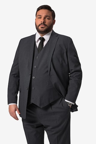 Men Plus Regular fit Suit Jacket in Grey: front