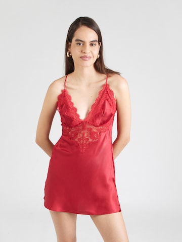 Hunkemöller пеньоар 'Mya' в червено: отпред