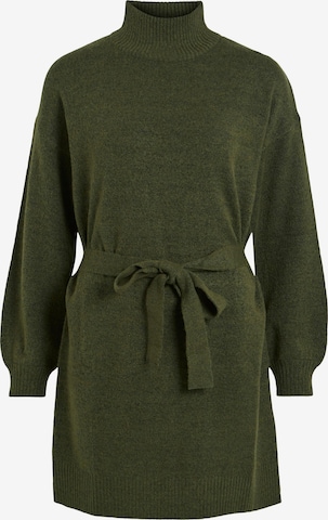 VILA Úpletové šaty 'Evah' – zelená: přední strana