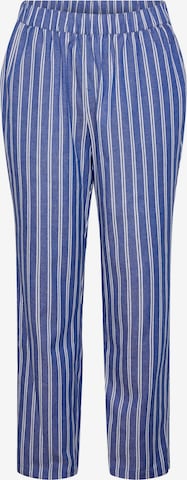 PIECES Loose fit Trousers 'LILJA' in Blue: front