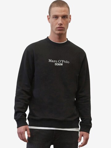 Sweat-shirt Marc O'Polo en noir : devant