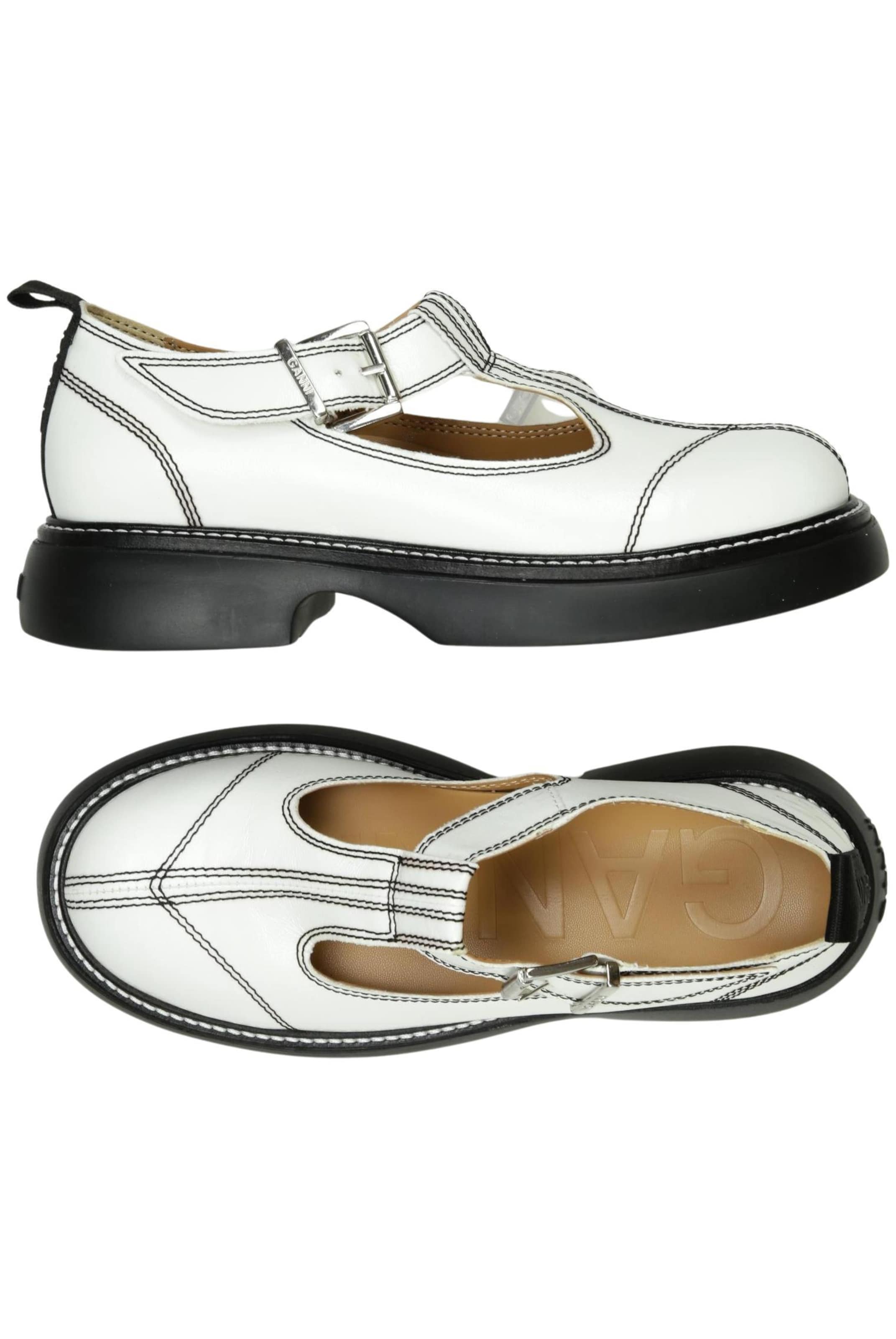 GANNI Halbschuh 38 in Weiß: Vorderseite