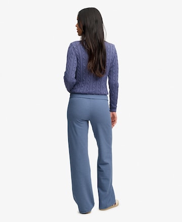 Superdry & Co Flared Broek 'Athletic Essentials' in Blauw