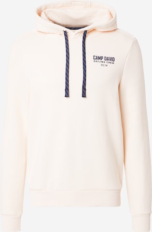 smėlio CAMP DAVID Megztinis be užsegimo: priekis