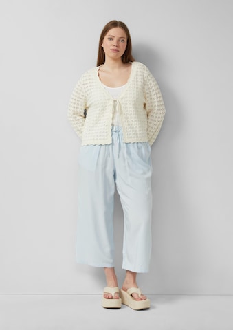Wide Leg Pantalon QS en bleu