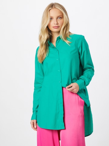 Camicia da donna 'Jiva' di PIECES in verde: frontale