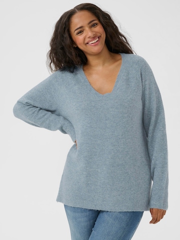 Pullover 'KCniela' di KAFFE CURVE in blu: frontale