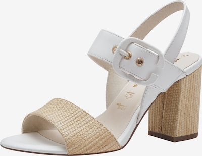 TAMARIS Sandale in beige / weiß, Produktansicht