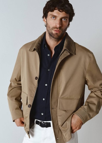 MANGO MAN Between-Season Jacket 'Mac' in Beige