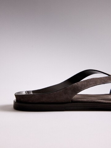 Tongs The Set en marron