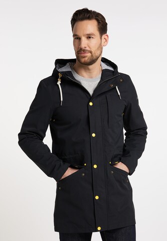 Schmuddelwedda Between-seasons parka in Black: front