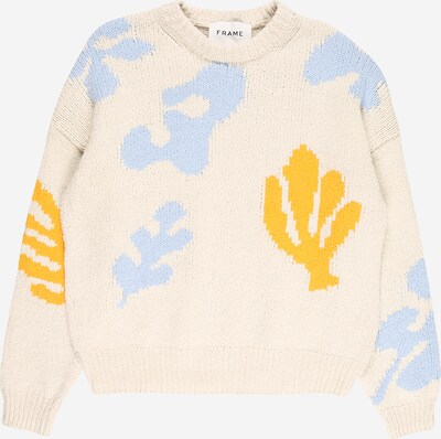 FRAME Sweater in Cream / Light blue / Curry, Item view