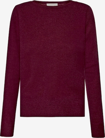 Cartoon Pullover in Lila: Vorderseite