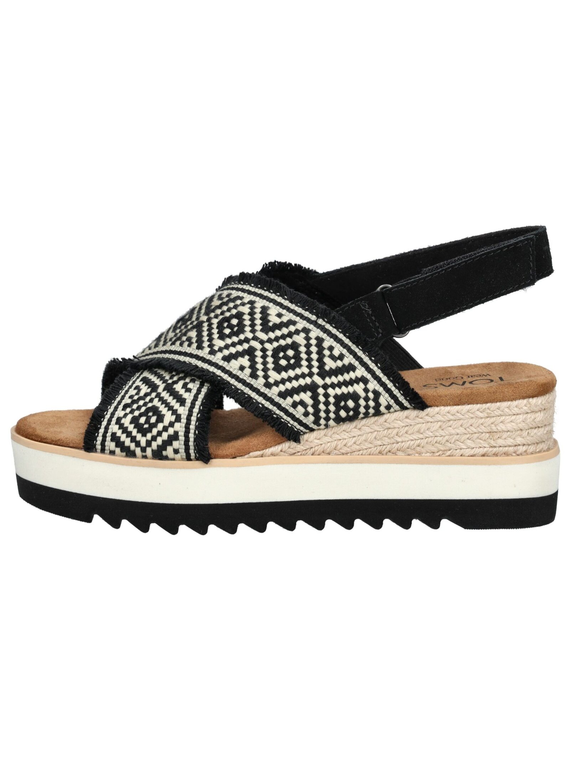 TOMS Sandaal in Zwart