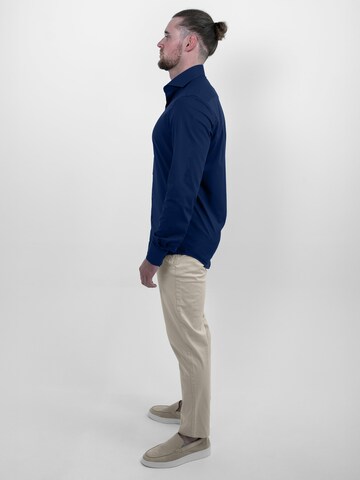 Vercate Slim Fit Businesshemd 'No. 7' in Blau