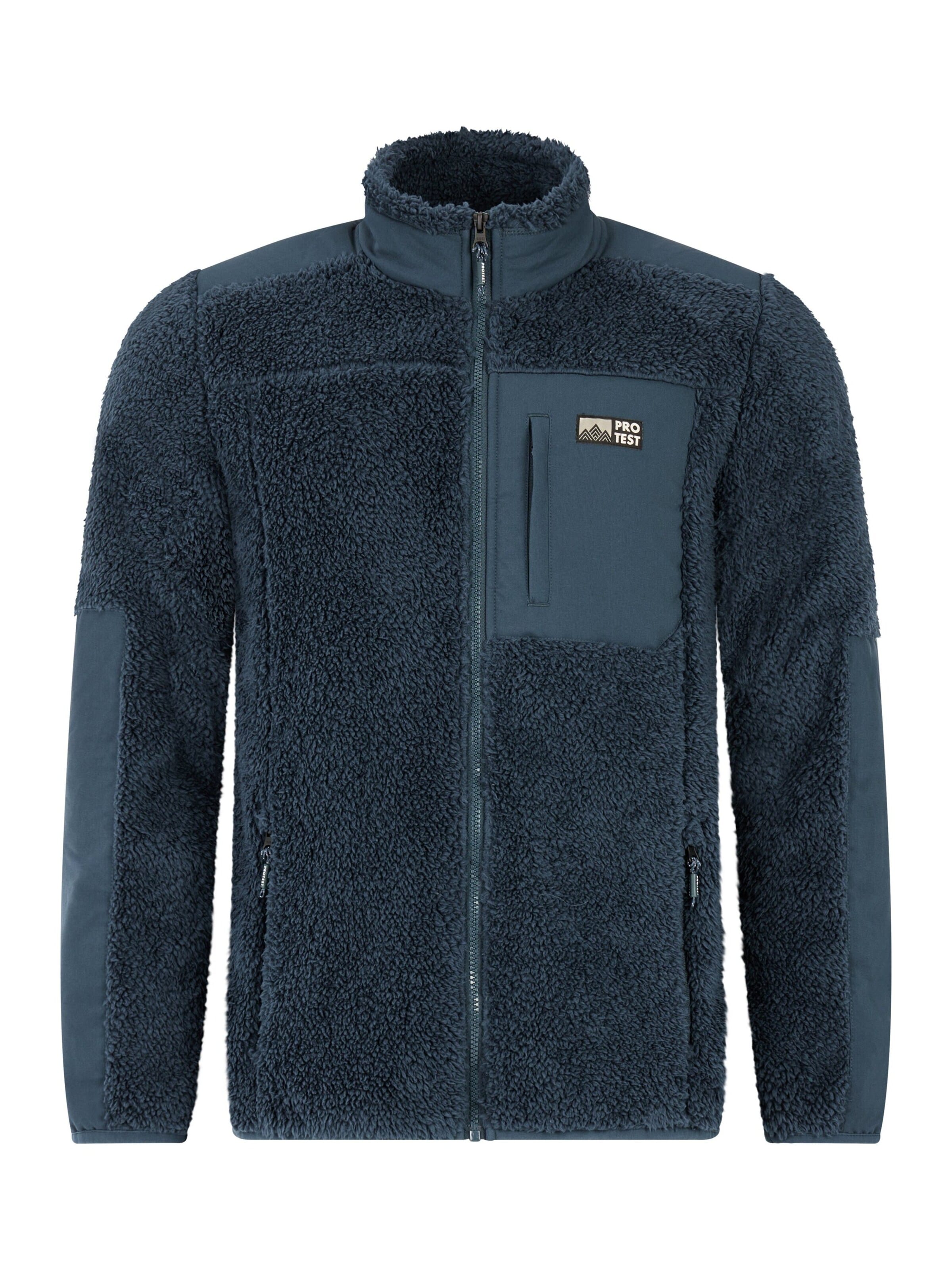 PROTEST Fleece jas 'PRTBleaker' in Blauw: voorkant