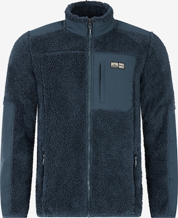 PROTEST Fleece jas 'PRTBleaker' in Blauw: voorkant