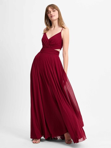 Marie Lund Abendkleid in Rot: Vorderseite