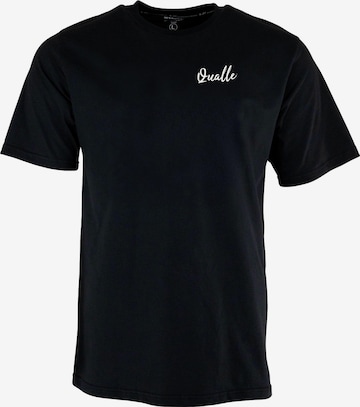 Qualle Shirt 'Streetwear Respekt' in Black: front