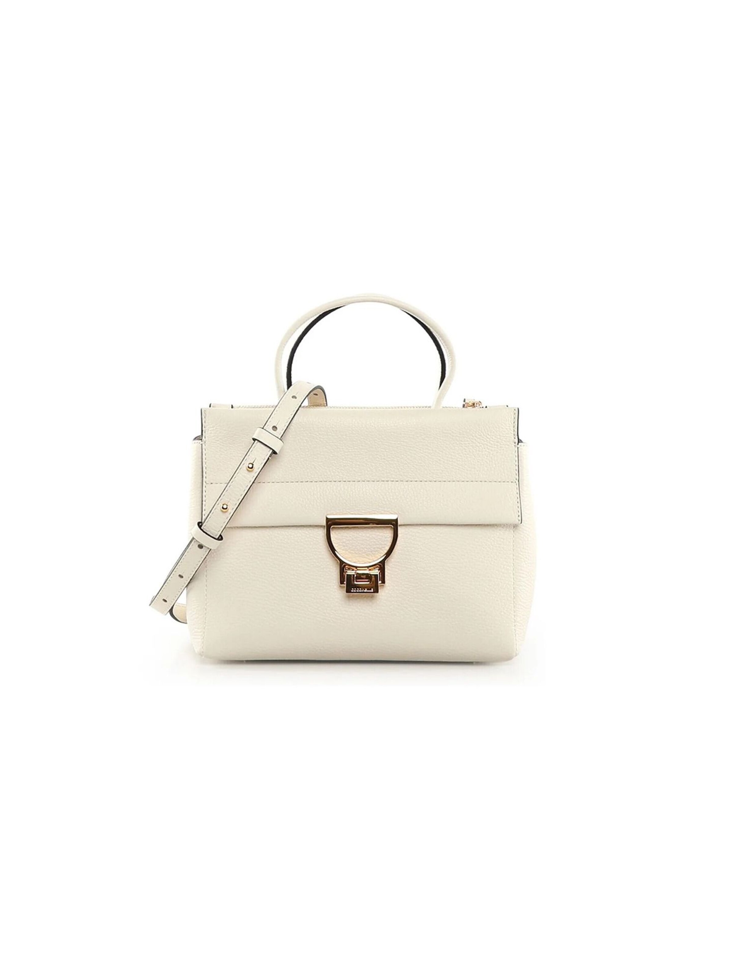 Sacs à main 'Arlettis Handbag Grained Leather' Coccinelle en blanc : devant
