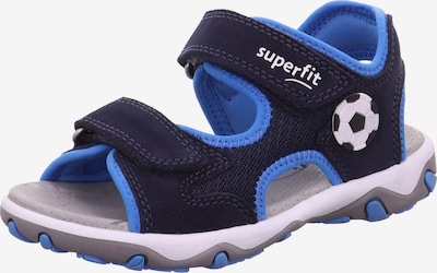 Atviri batai ''Mike 3.0' iš SUPERFIT, spalva – tamsiai mėlyna / azuro spalva / juoda / balta, Prekių apžvalga