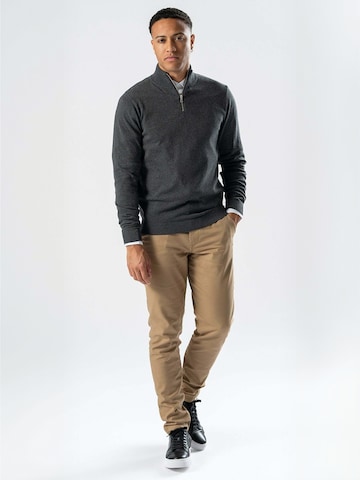 TEESHOPPEN Sweater ' Pullover ' in Grey