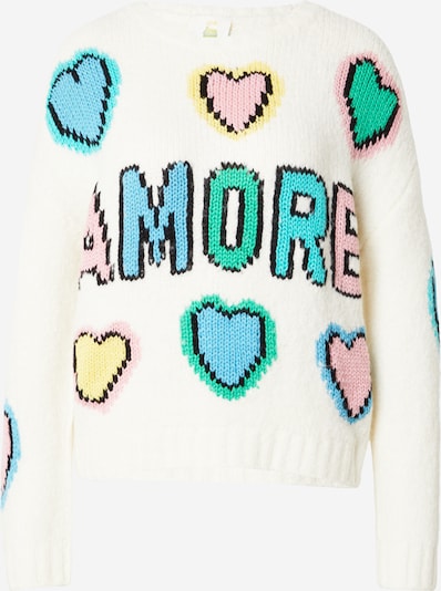 PRINCESS GOES HOLLYWOOD Pulover 'AMORE' u svijetloplava / menta / svijetloroza / prljavo bijela, Pregled proizvoda