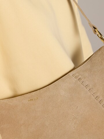 MANFIELD Crossbody Bag in Beige