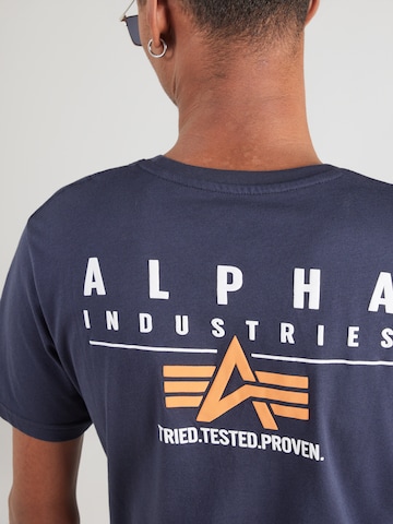 ALPHA INDUSTRIES - Camiseta en azul