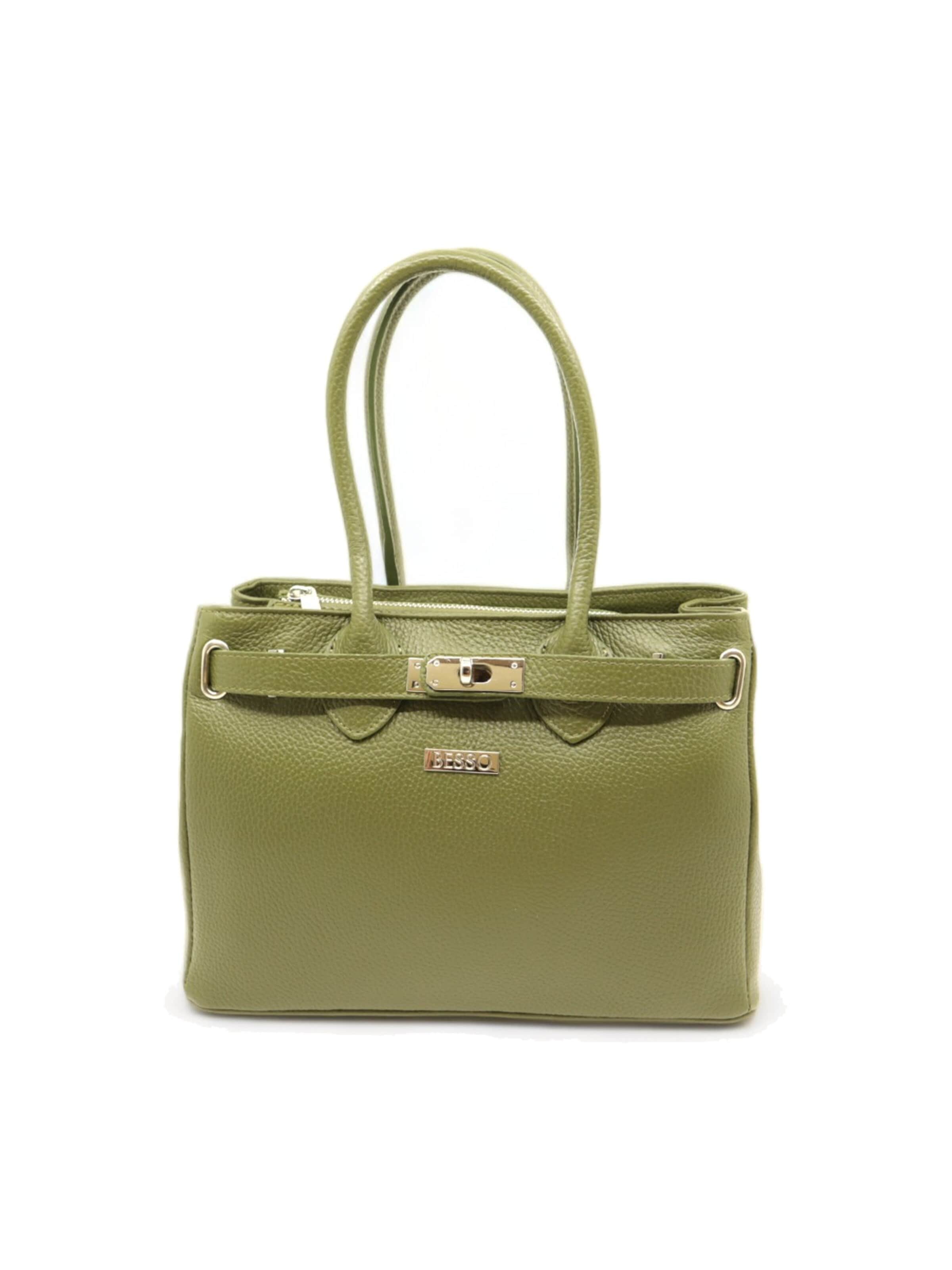 BESSO Handtas 'Tradizione Elegante' in Groen: voorkant