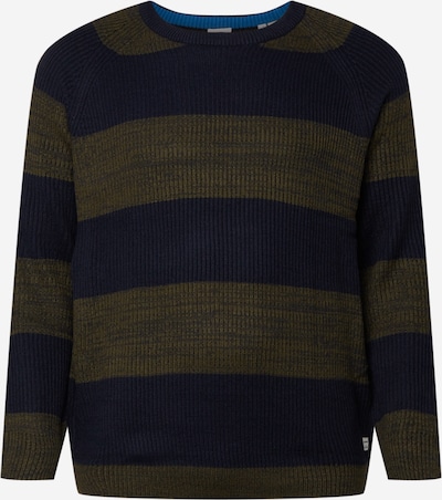 Pulover JACK & JONES pe bleumarin / kaki / alb, Vizualizare produs