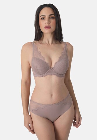 Soutien-gorge sassa en marron : devant