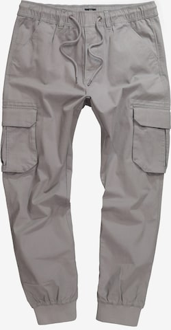 JP1880 Tapered Cargobroek in Grijs: voorkant