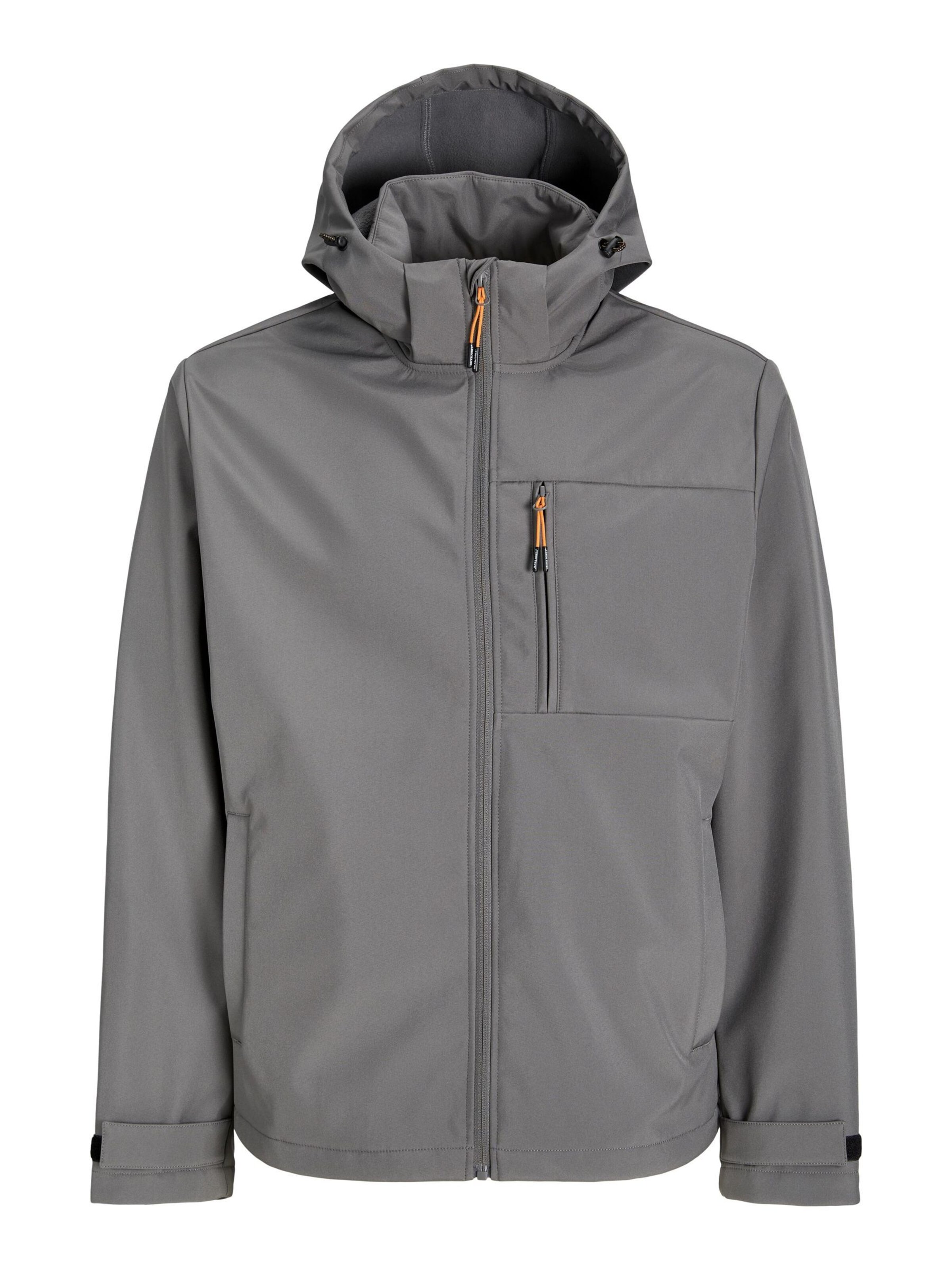 JACK & JONES Between-season jacket 'Softshell' in Grey: front