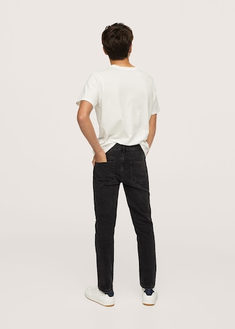 MANGO TEEN Slimfit Jeans in Schwarz