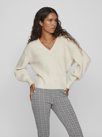 VILA Sweater 'Tycia' in White: front