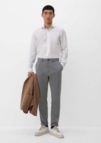 s.Oliver BLACK LABEL Regular Pleated Pants in Grey