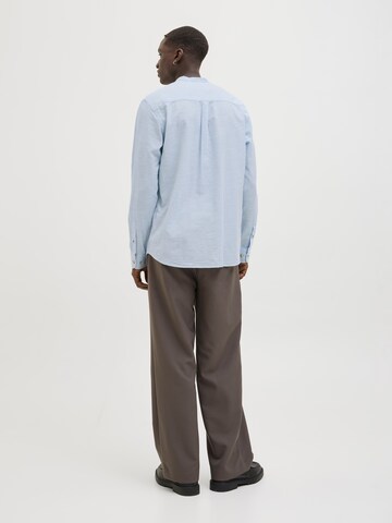 JACK & JONES Slim fit Πουκάμισο 'JJESummer Band' σε μπλε